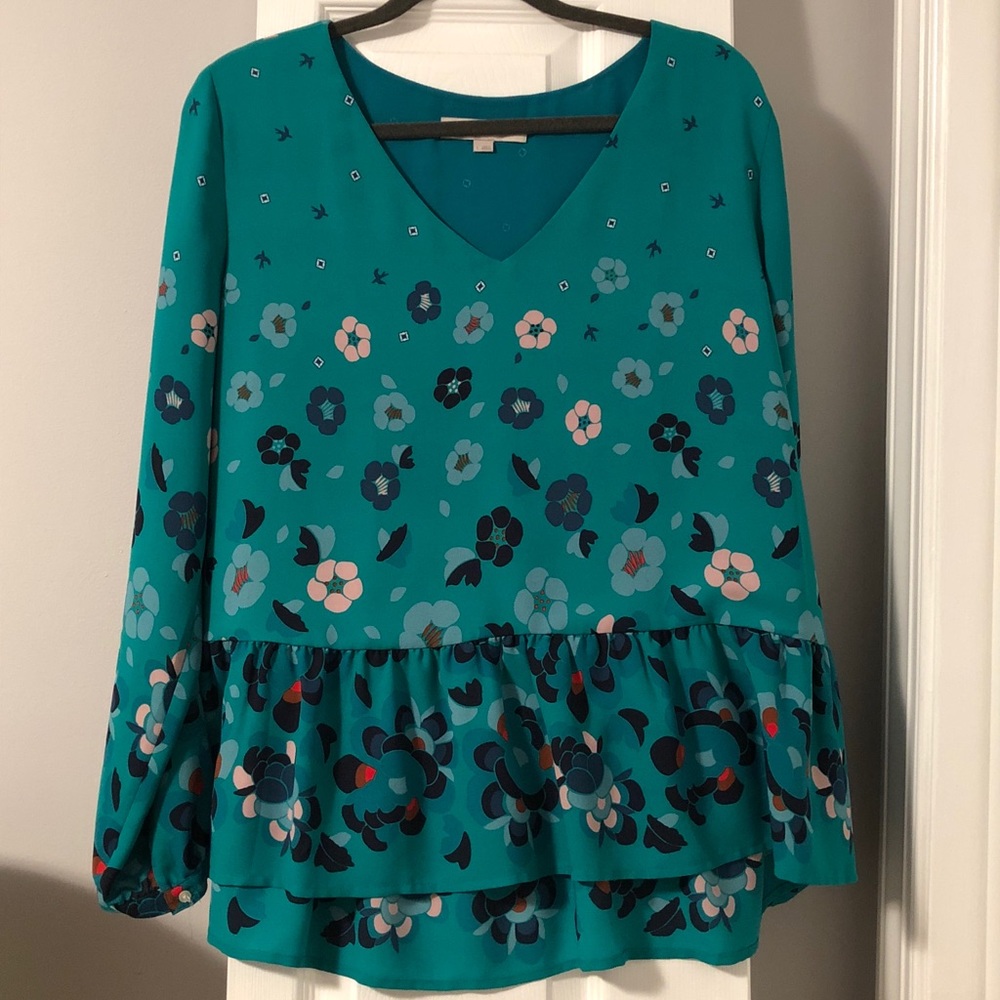 Teal LOFT blouse